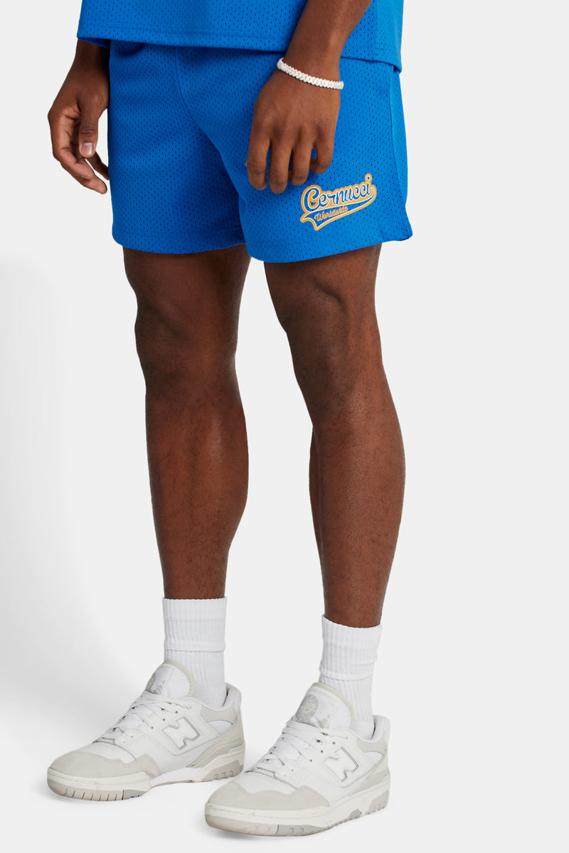 Cernucci Varsity Mesh Short - Cobalt