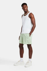 Cernucci Embroidered Mesh Short - Sage