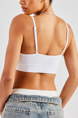 Cernucci Jersey Bralet - White