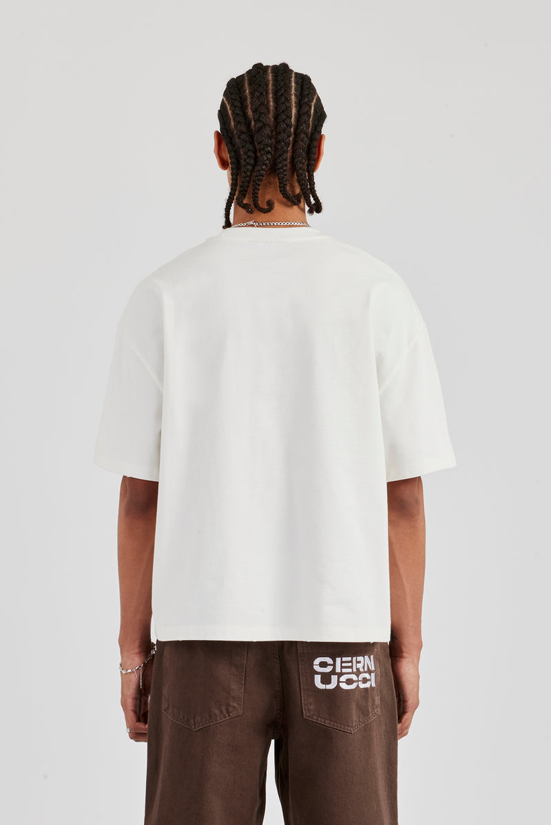 Boxy Short Sleeve T-Shirt - Off White