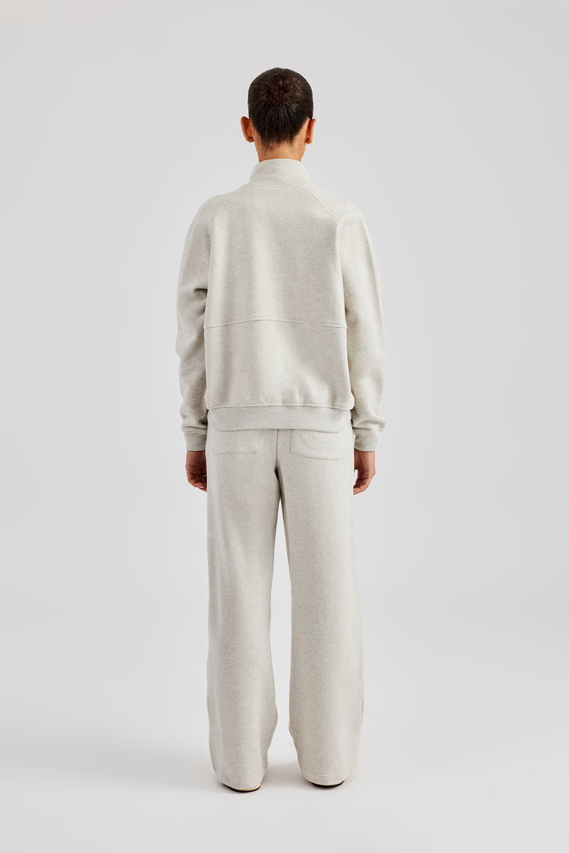 Funnel Neck Zip Through Tracksuit - Ash Grey