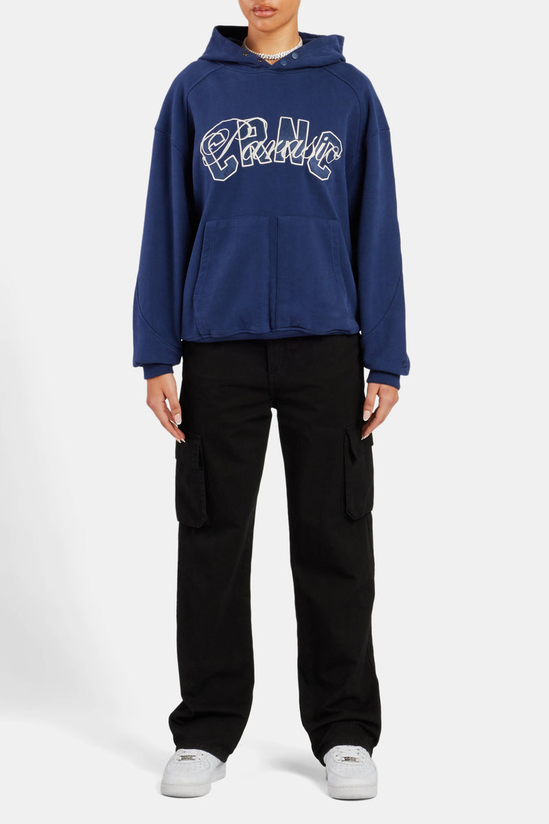 Crnc Paraiso Applique Varsity Hoodie - Navy