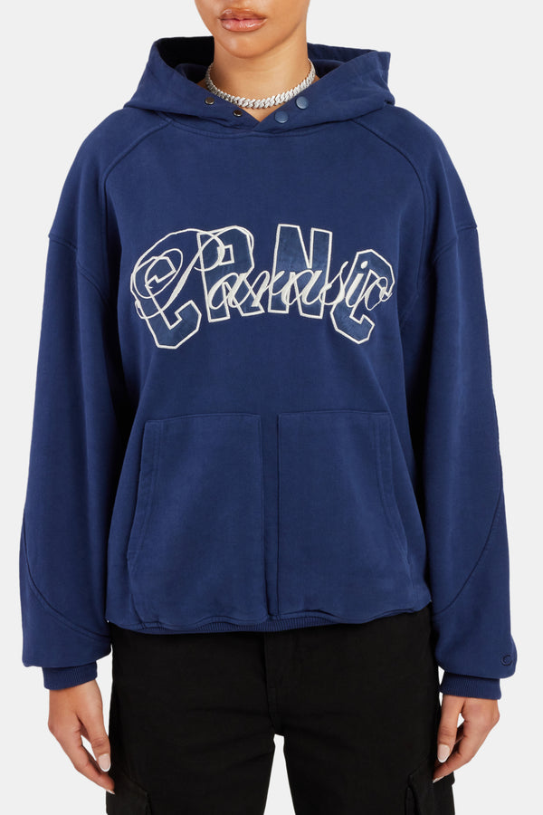 Crnc Paraiso Applique Varsity Hoodie - Navy