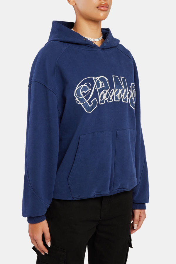 Crnc Paraiso Applique Varsity Hoodie - Navy