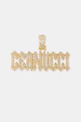 Trap Font Pendant - 22mm - Gold