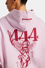 Cherub Print Hoodie - Bubblegum