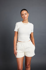 Short Sleeve Top - Cream