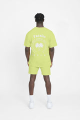 Oversized Palm Paraiso T-Shirt - Lime