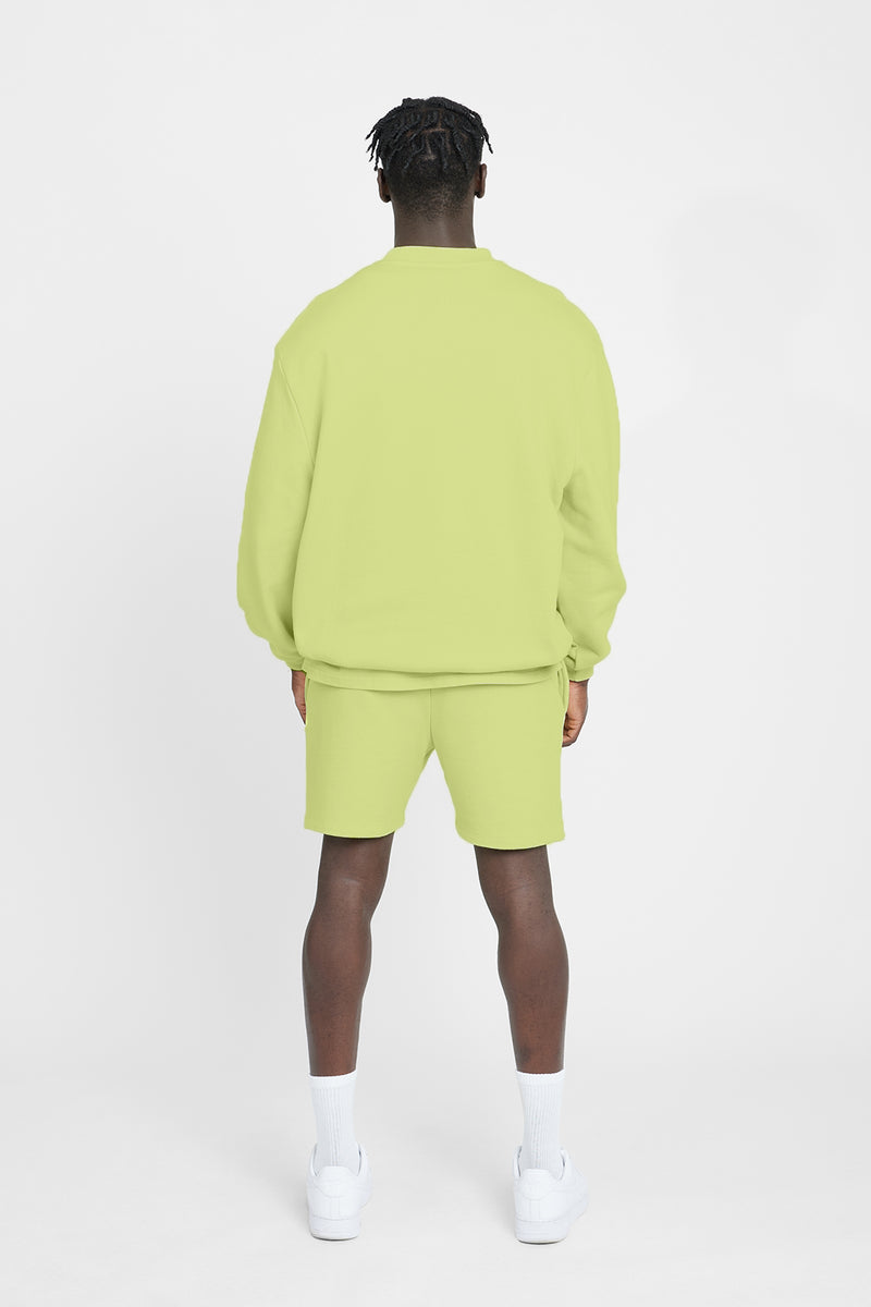 Cernucci Embroidered Sweatshirt - Lime