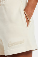 Cernucci Embroidered Shorts - Ecru