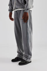 Acid Exposed Seam Jogger - Charcoal