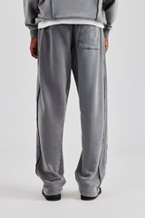 Acid Exposed Seam Jogger - Charcoal