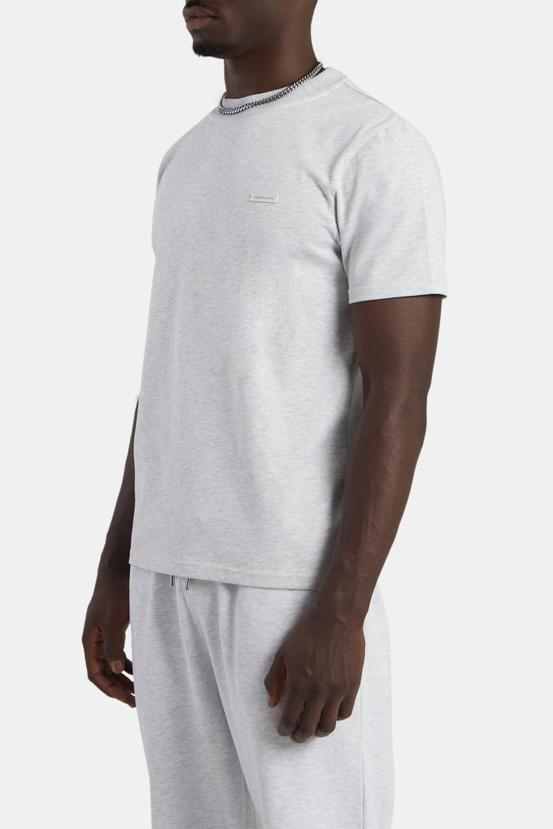 Slim Fit T-Shirt - Light Grey Marl