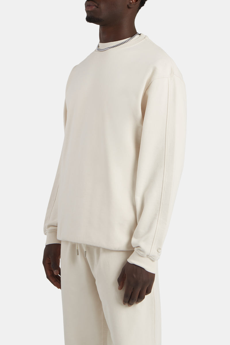 Crew Neck Sweatshirt - Oat