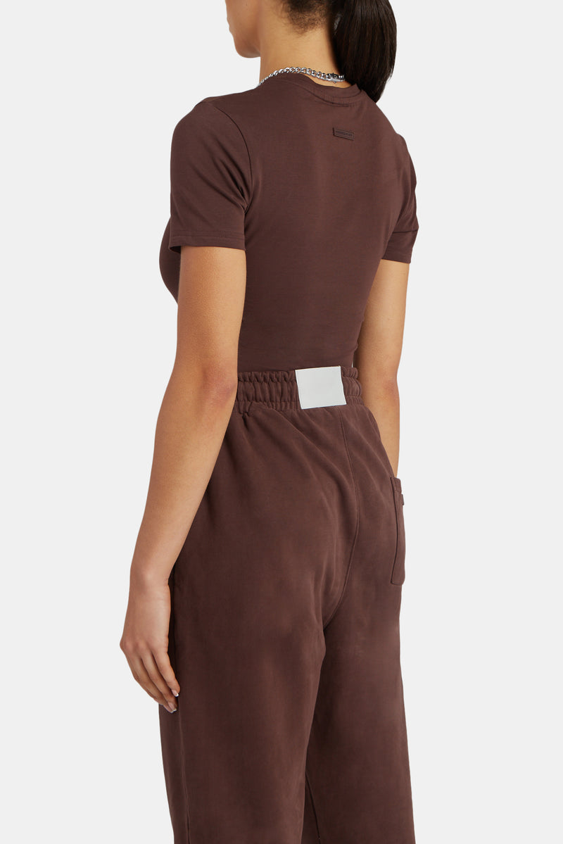 Short Sleeve Top - Chestnut