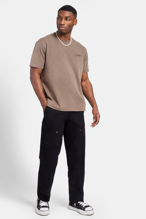 Relaxed Cargo Carpenter Trouser - Black