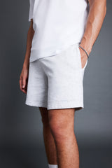 Relaxed Shorts - Light Grey Marl