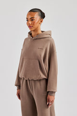 Cernucci Boxy Hoodie - Taupe