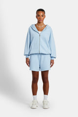 Cernucci Zip Through Hoodie - Light Blue