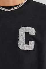 Embellished C Sweatshirt - Black