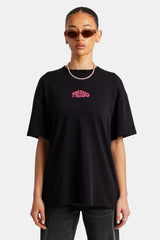 Paraiso Hills Palm Oversized T-Shirt - Black