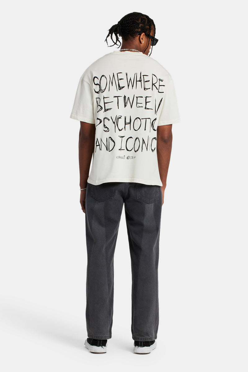 Back Quote Oversized T-Shirt - Off White