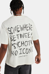 Back Quote Oversized T-Shirt - Off White