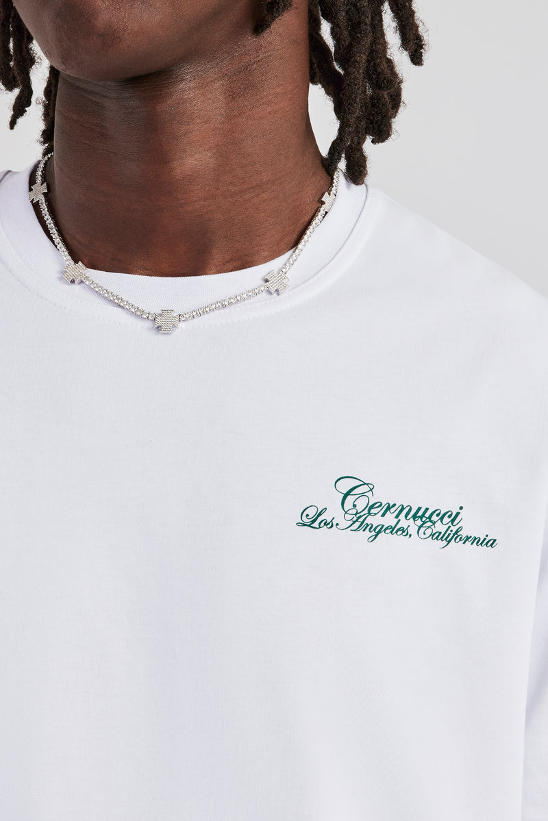 California Text T-Shirt - White