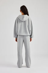 C Embroidered Zip Through Tracksuit - Grey Marl