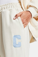 C Embroidered Zip Through Tracksuit - Off White