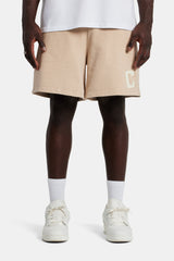 Relaxed Fit C Jersey Short - Taupe