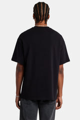 Tonal Logo Oversized T-Shirt - Black