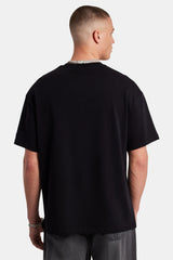 CRNC Printed Oversized T-Shirt - Black