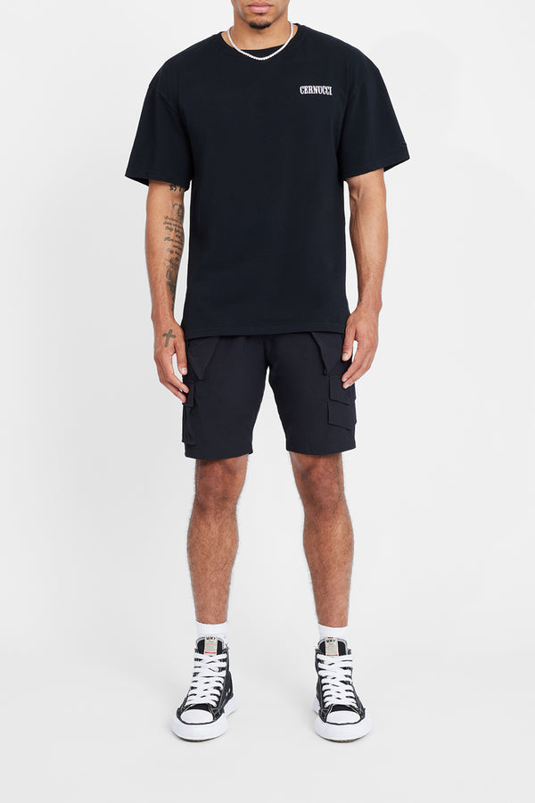 Nylon Cargo Shorts - Black