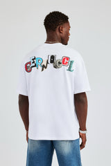 Cernucci Back Print Oversized T-Shirt