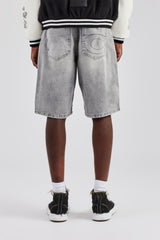 Denim Bermuda Jorts - Washed Grey