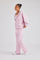 Womens Paraiso Embroidered Tracksuit - Pink