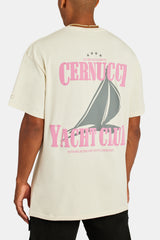 Cernucci Yacht Club Graphic T-Shirt - Ecru