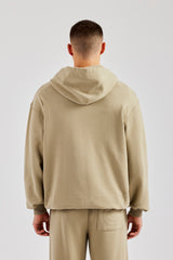 Tonal Oversized Hoodie - Taupe