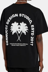 Oversized Palm T-Shirt - Black