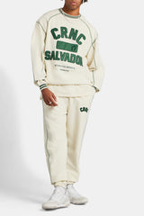 Crnc Applique Varsity Jogger - Ecru