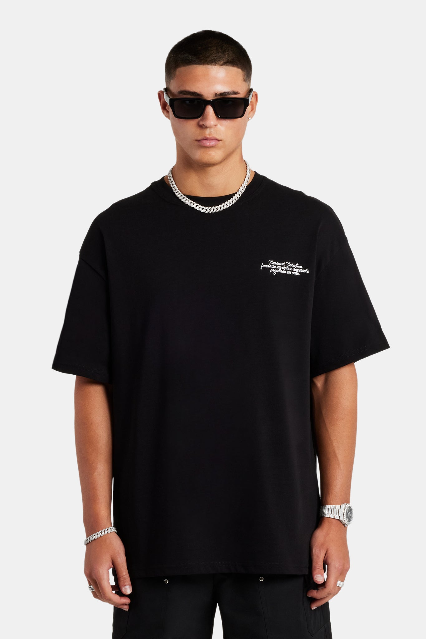 Paraiso Graphic Oversized T-Shirt - Black | Mens Tees & Vests | Shop T ...