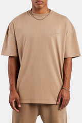 Cernucci Font Oversized T-Shirt - Coffee