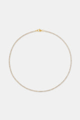 Womens 2.5mm Micro Tennis Chain - Gold