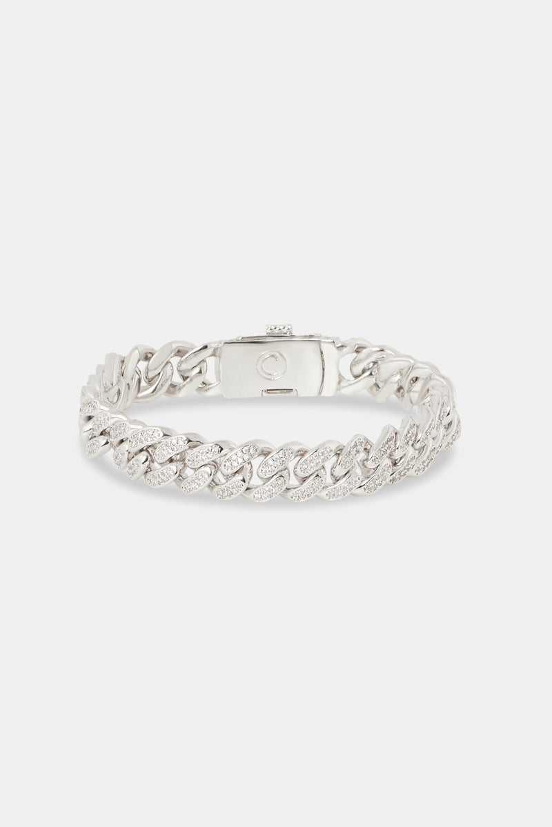 12mm Iced Cuban Link Bracelet