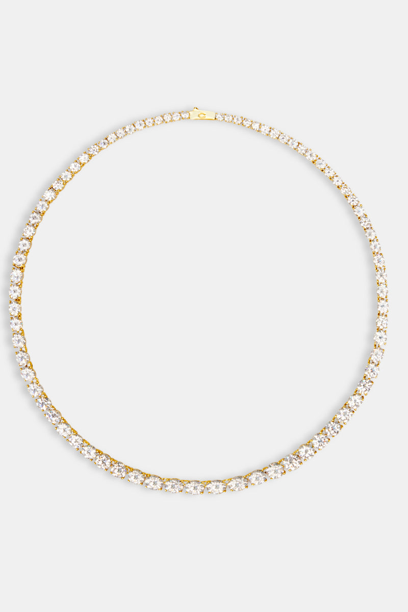 Graduated Gold Plated Tennis Chain