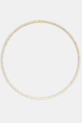 3mm Tennis Chain - Gold