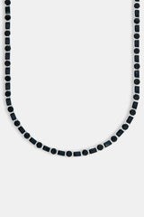 Round & Rectangular Tennis Chain - Black