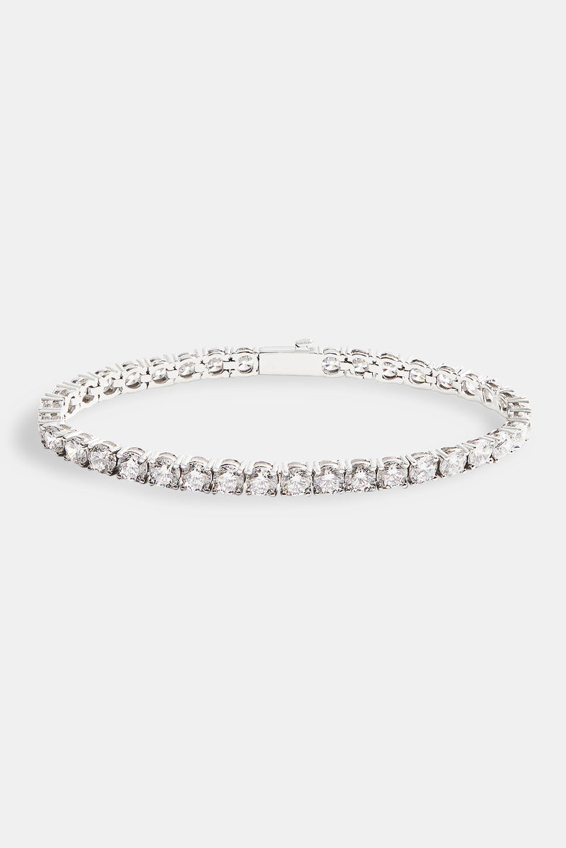 5mm tennis bracelet on white background