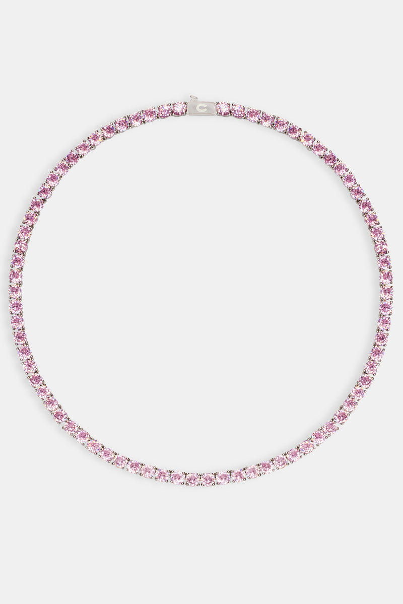 5mm Pink Tennis Chain